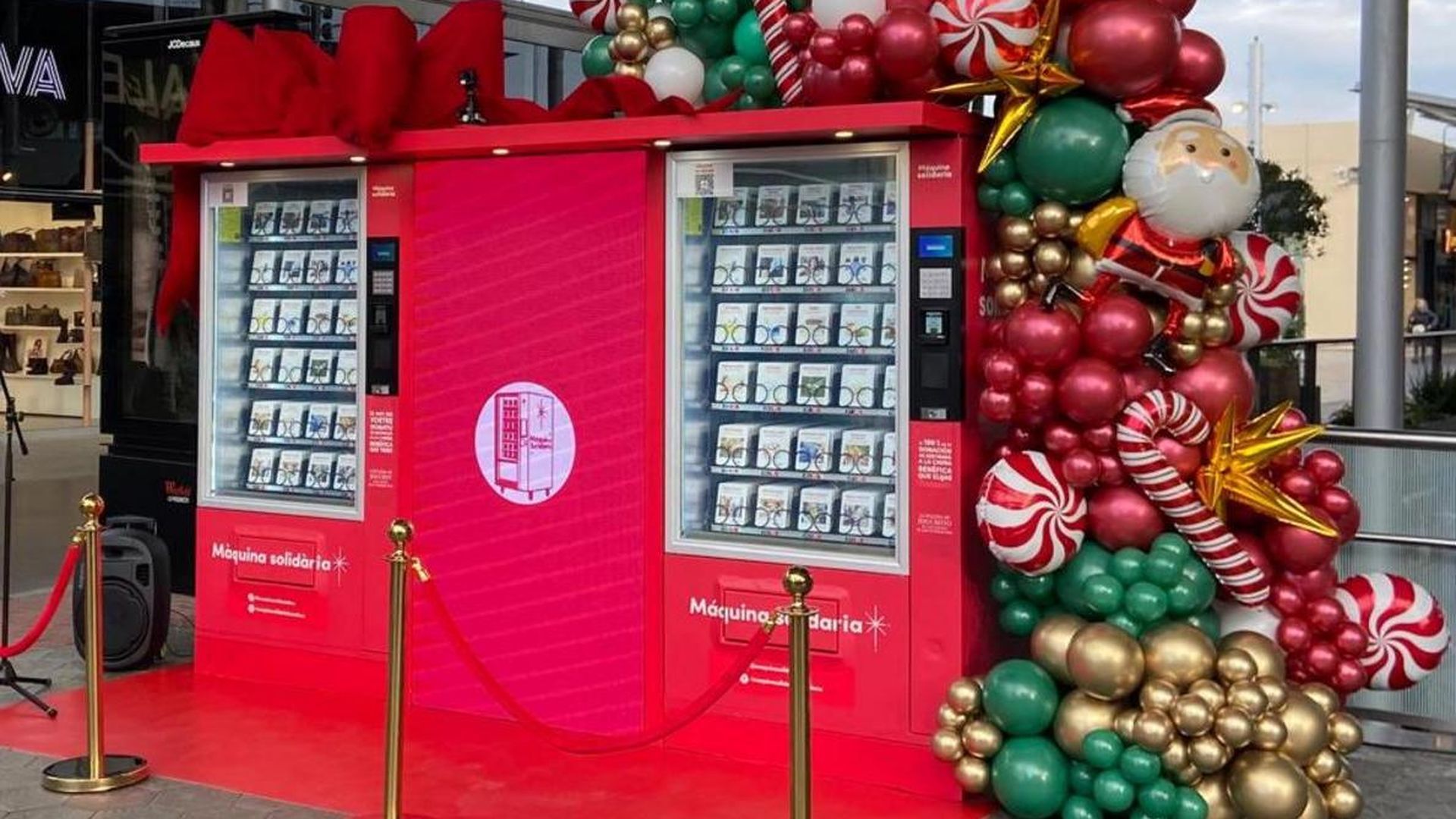 La máquina expendedora solidaria