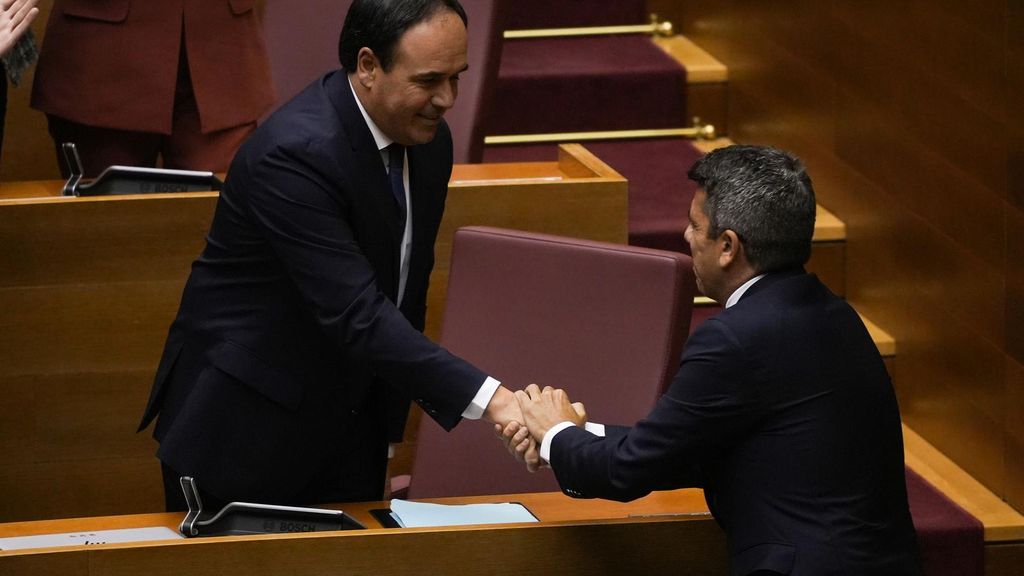 El PP pone a Mazón como portavoz de la Comisión de Reglamento de Les Corts e ingresará 9.000 euros más al año