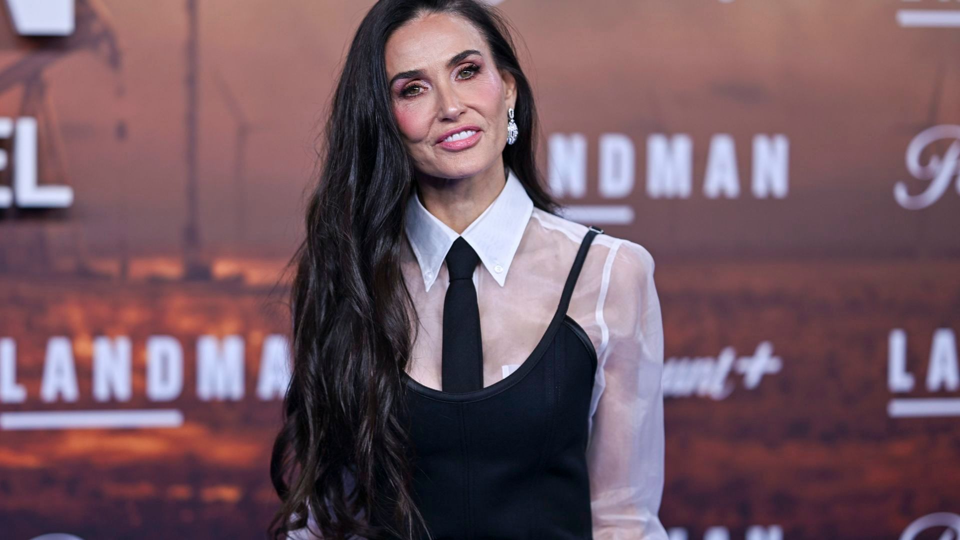 Demi Moore durante la presentación de la segunda temporada de la serie 'Landman' en Berlín