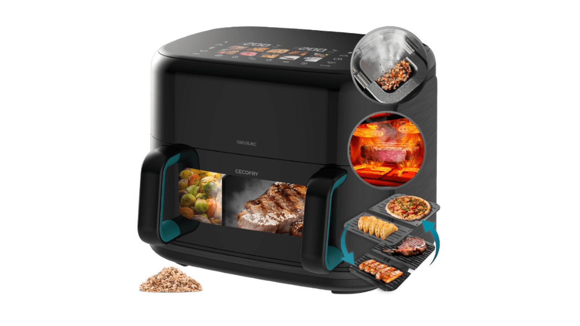 Freidora de aire Cecotec Cecofry&Grill Smokin'Prime 11000