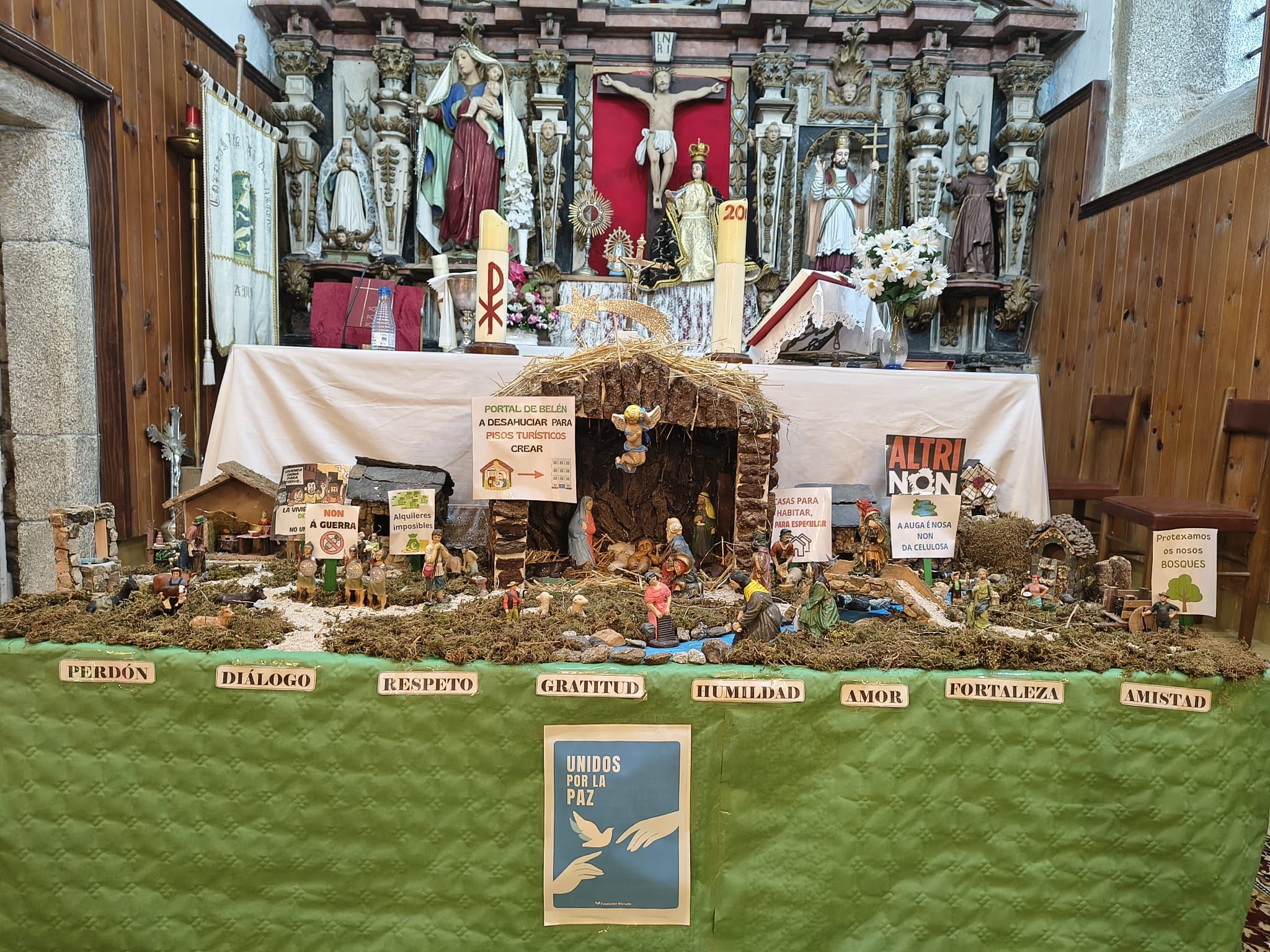 Imagen del Belén reivindicativo 