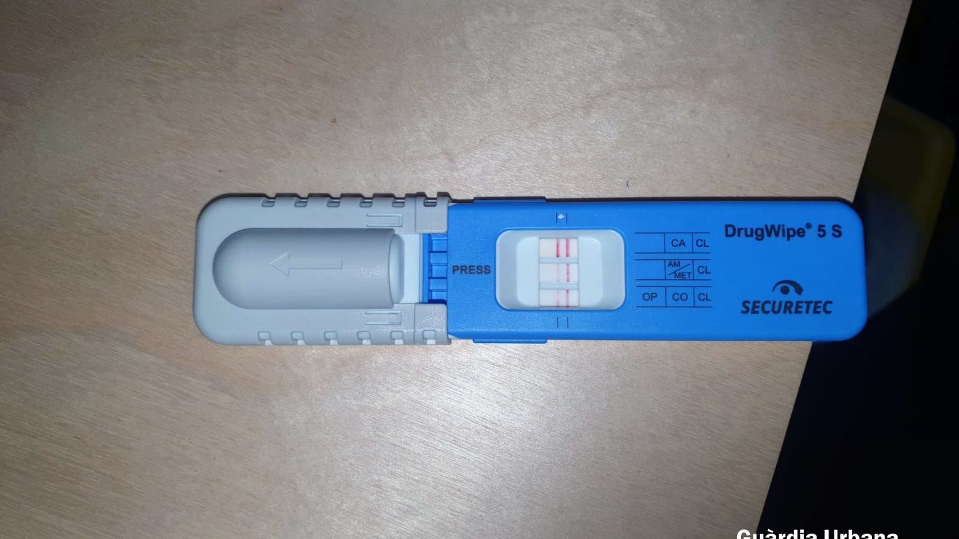 Imagen del test de drogas