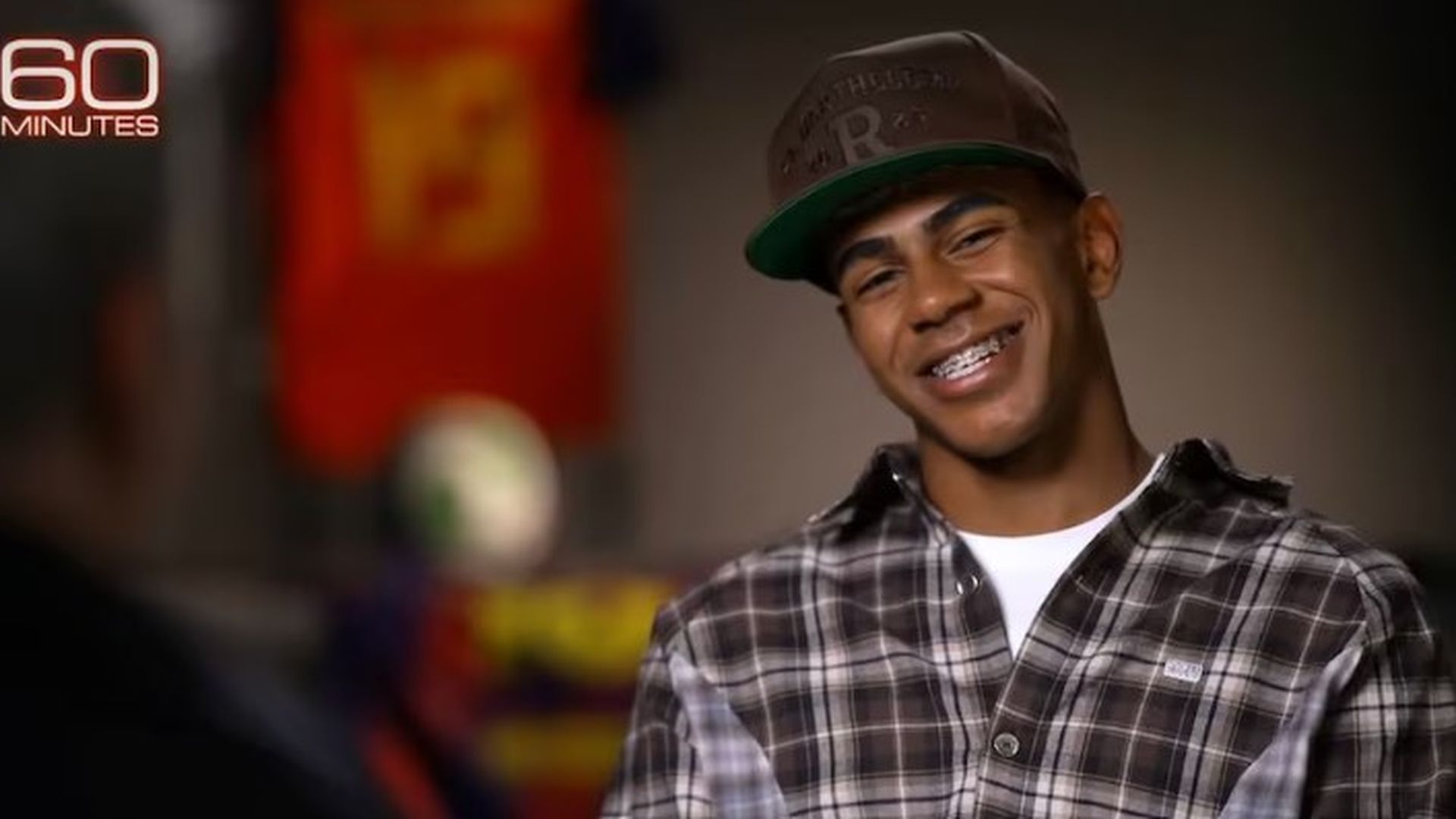 Lamine en su entrevista con la CBS