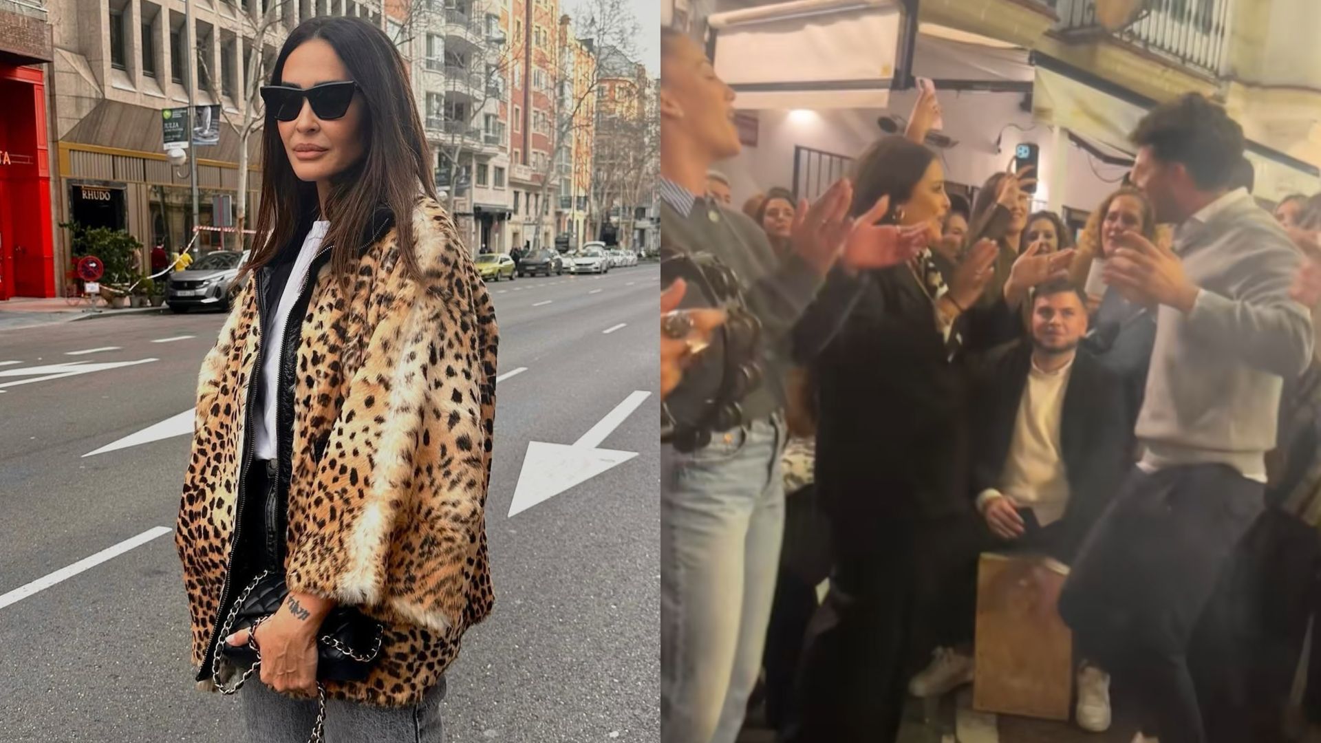 Zambomba y Vicky Martín Berrocal, en un montaje de fotos