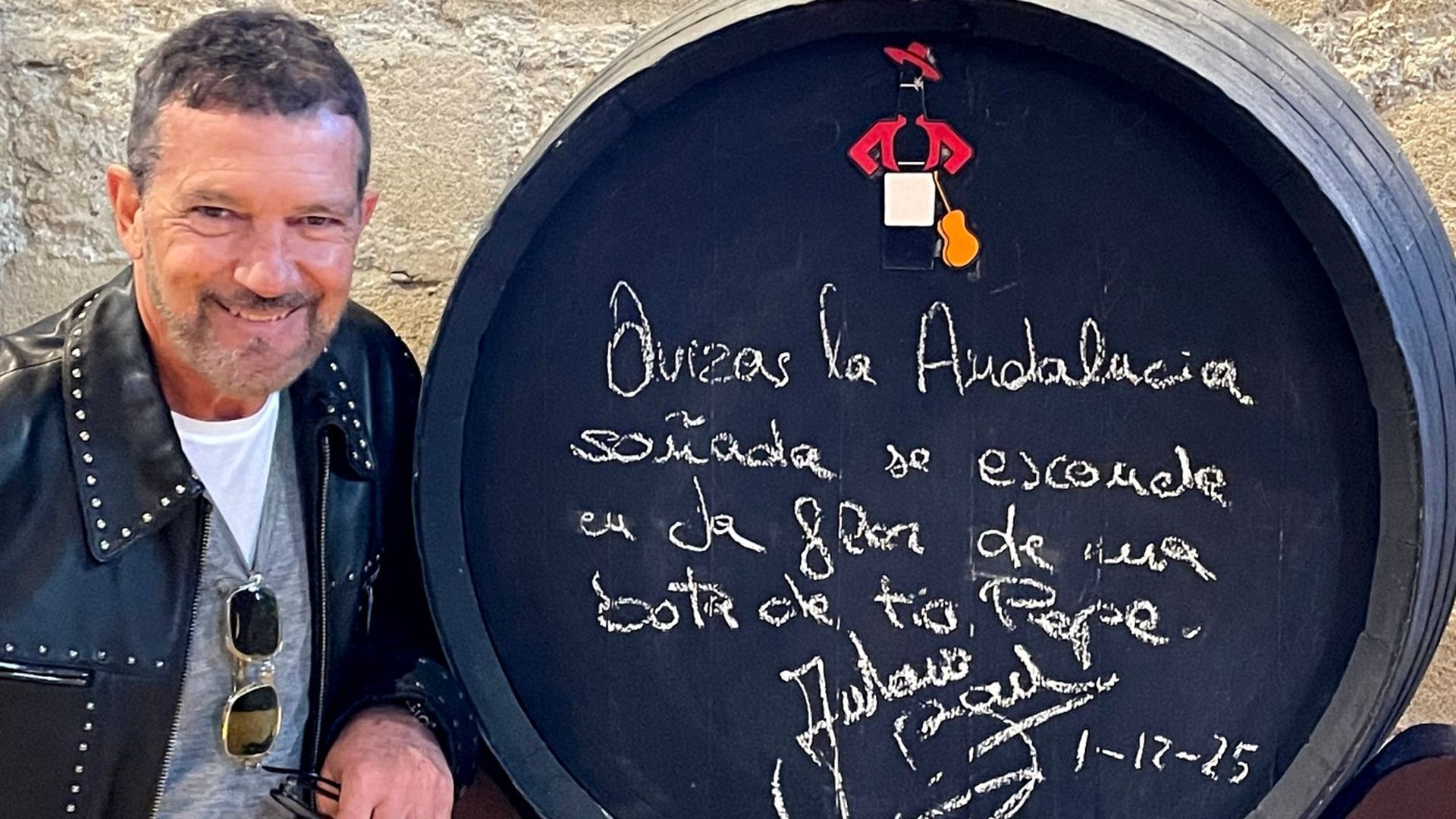 Antonio Banderas ha probado un vino con 300 años de antigüedad