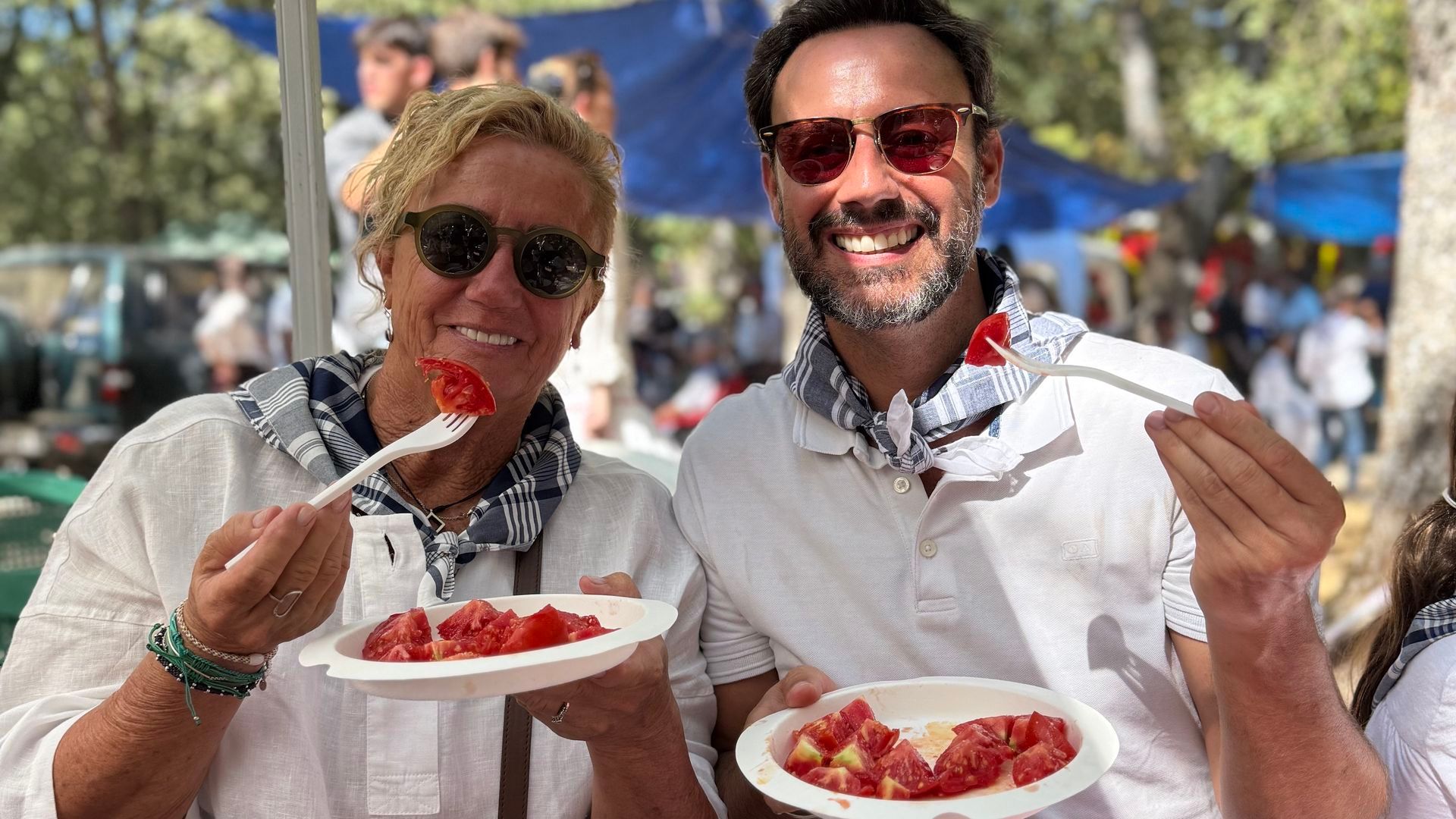 Borja Iribarne y su madre