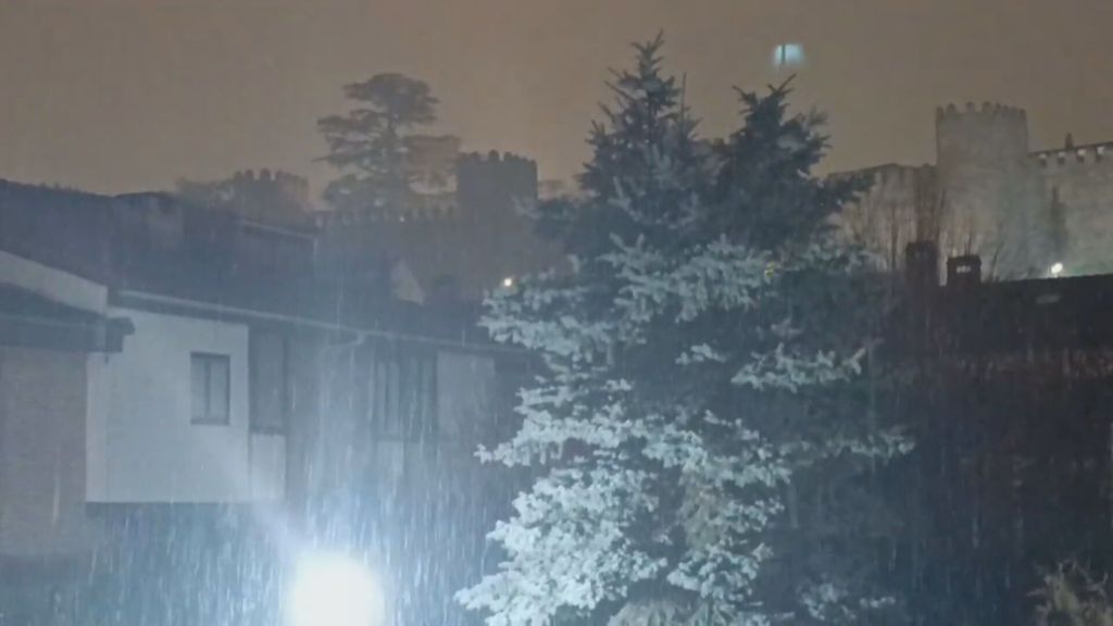 Fuertes nevadas en Salamanca y Ávila