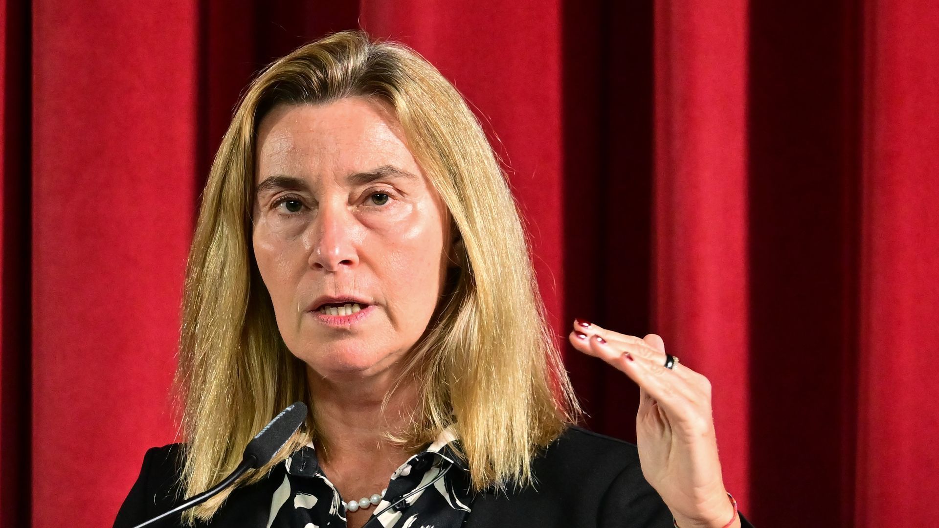 La rectora del Colegio de Europa y ex Alta Representante de Política Exterior de la UE, Federica Mogherini.