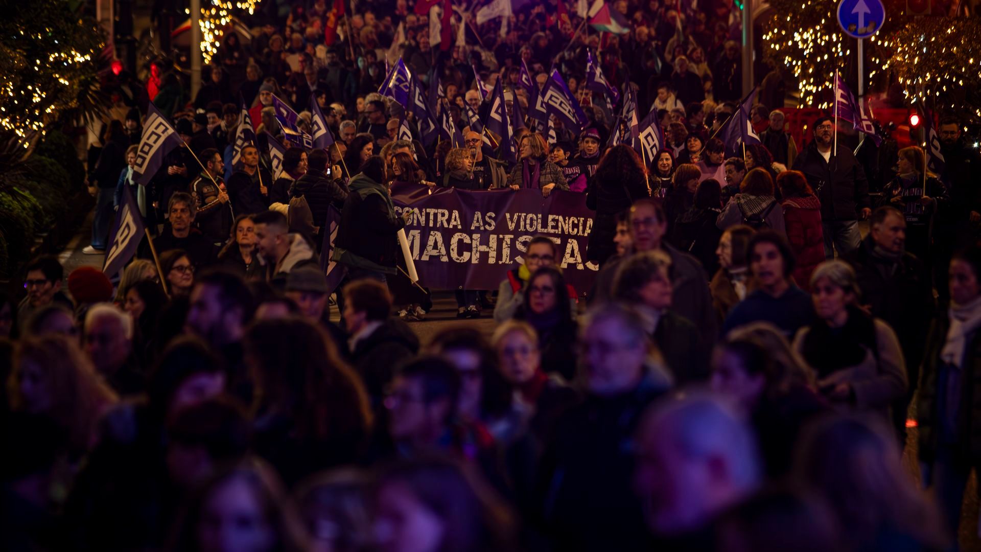 Manifestación contra la violencia de género