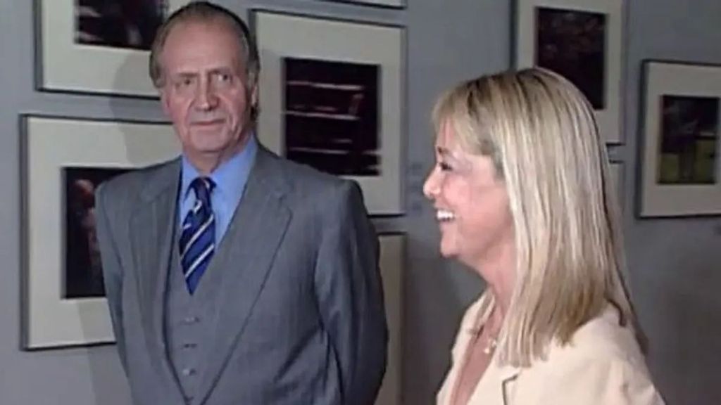 Queca Campillo junto al Rey Juan Carlos