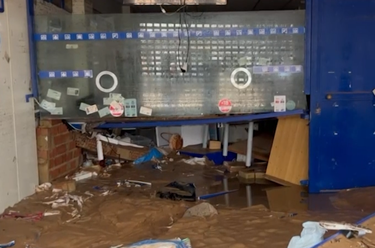 Administración de Lotería de Paiporta arrasada