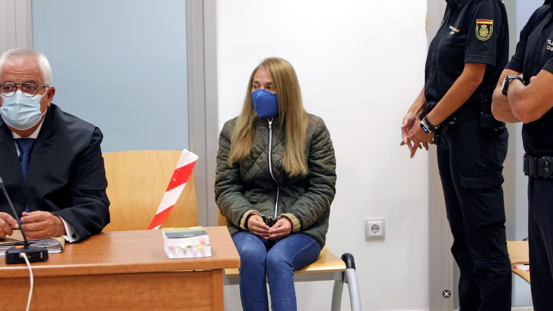 Conchi, 'la viuda de Alicante', durante el juicio por el asesinato a su marido