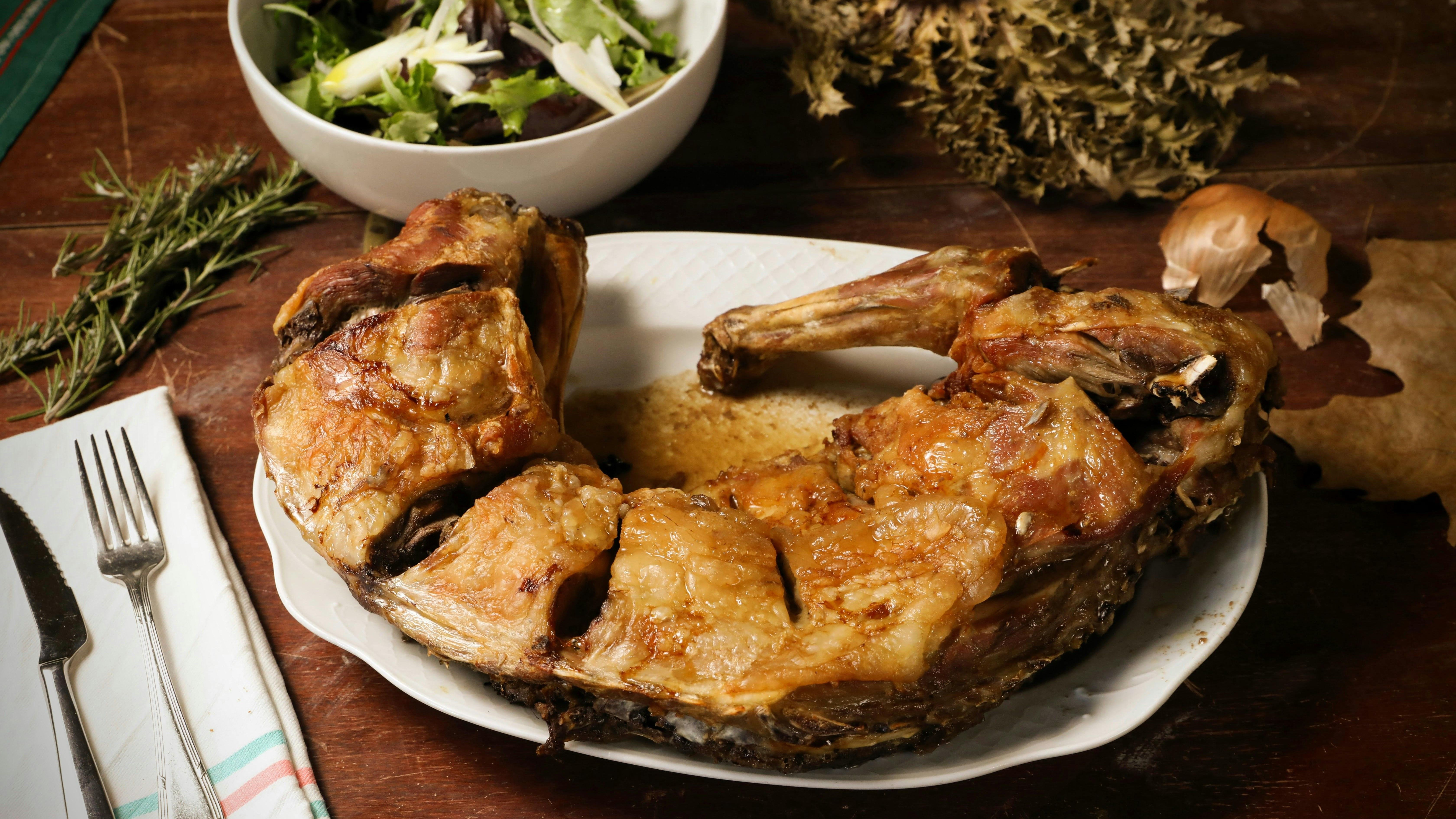 Cordero al horno. FUENTE: Pexels