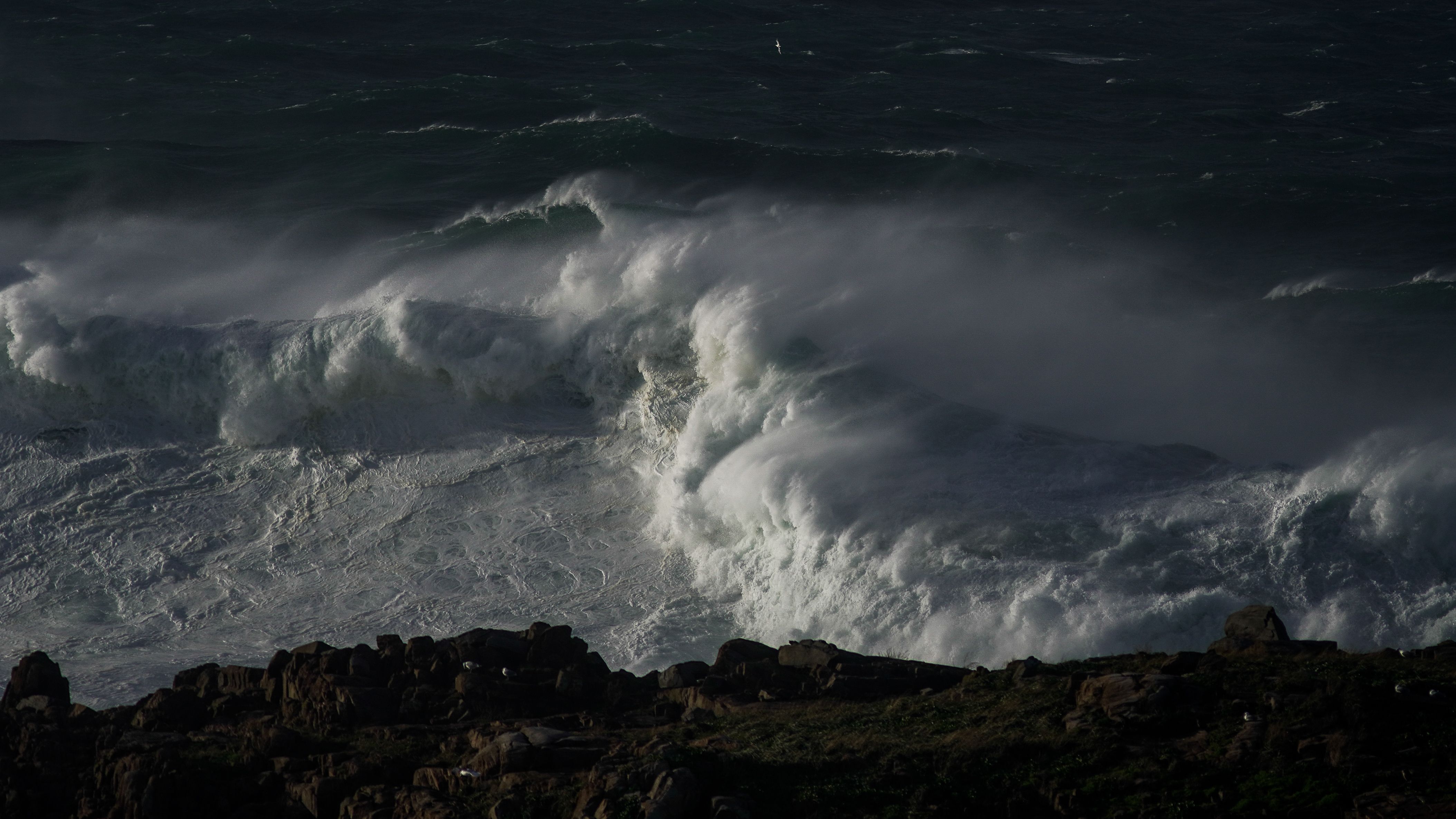 Estado del mar debido a un temporal