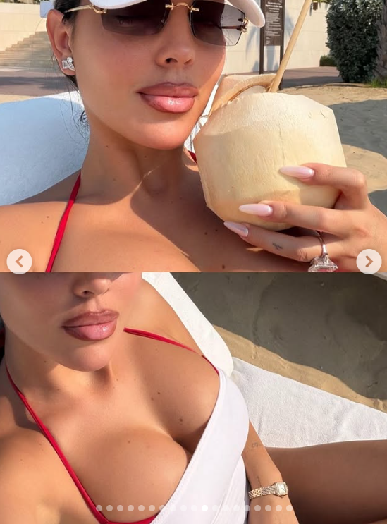 Georgina Rodríguez, con uñas crecidas