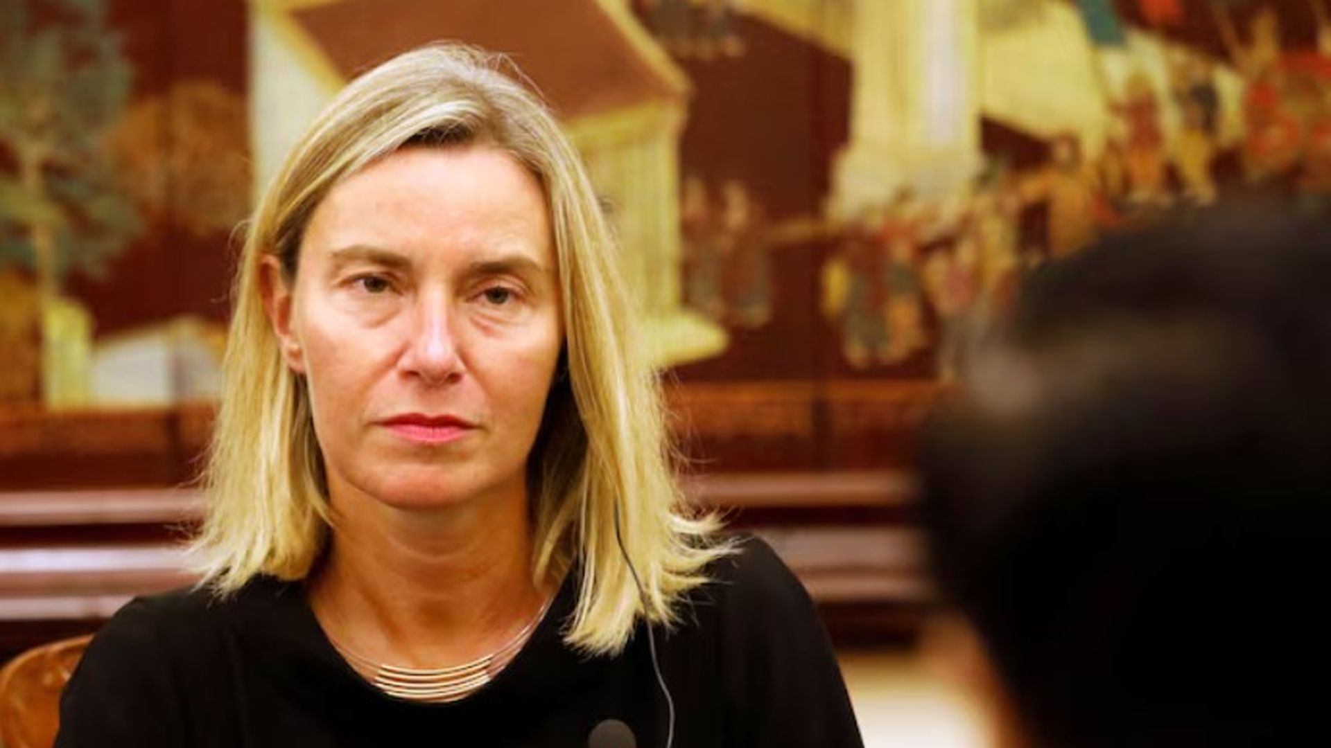 La rectora del Colegio de Europa en Brujas, Federica Mogherini,