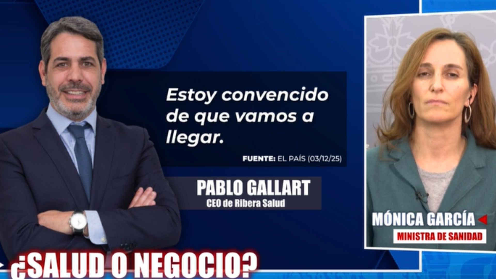 Mónica García, ministra de Sanidad, sobre el caso del Hospital de Torrejón: "No es un fallo del sistema, es el sistema privatizador del Partido Popular" Mónica García, ministra de Sanidad, sobre el caso del Hospital de Torrejón: "No es un fallo del sistema, es el sistema privatizador del Partido Popular"