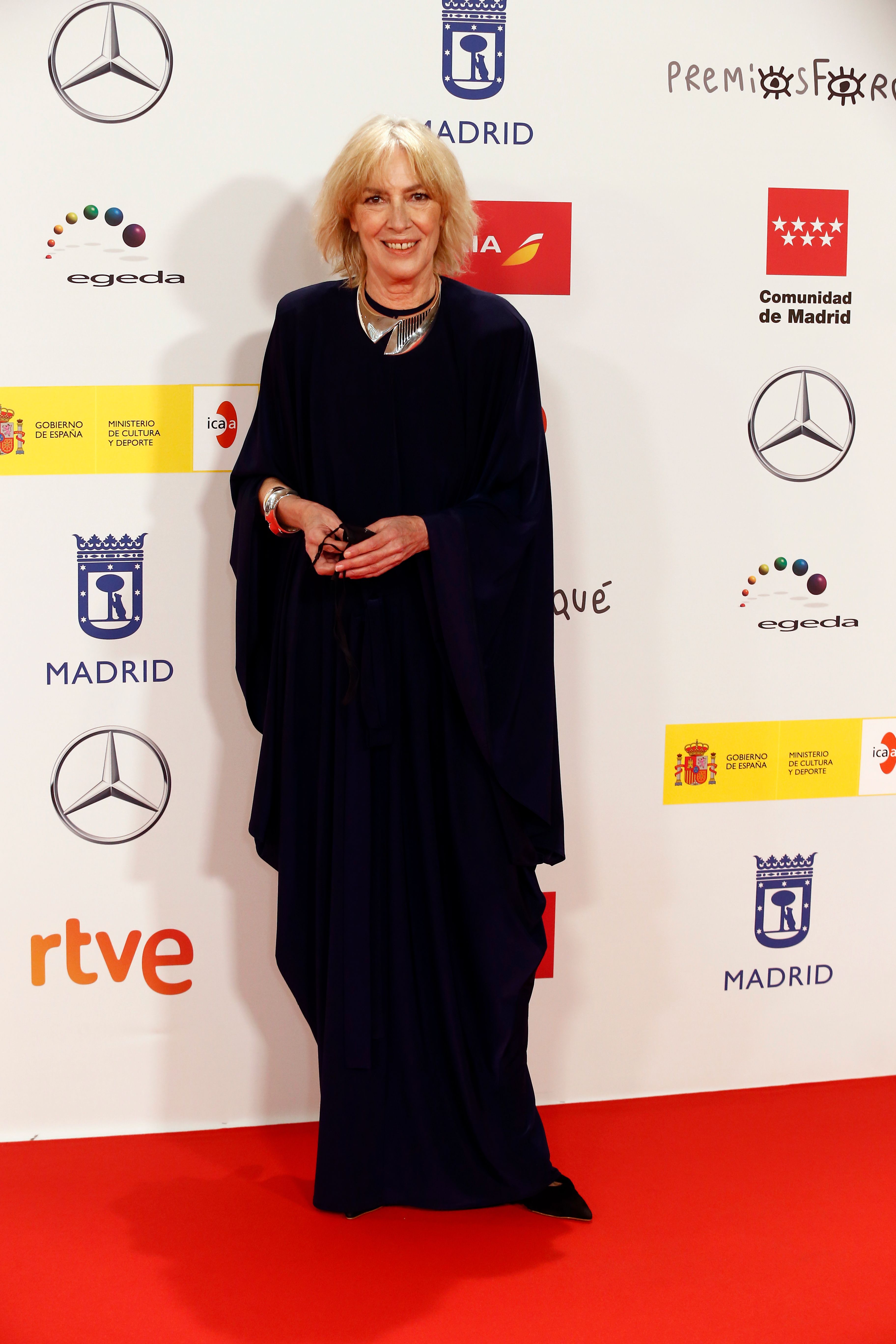 Susi Sánchez en los Premios Forqué de diciembre de 2021