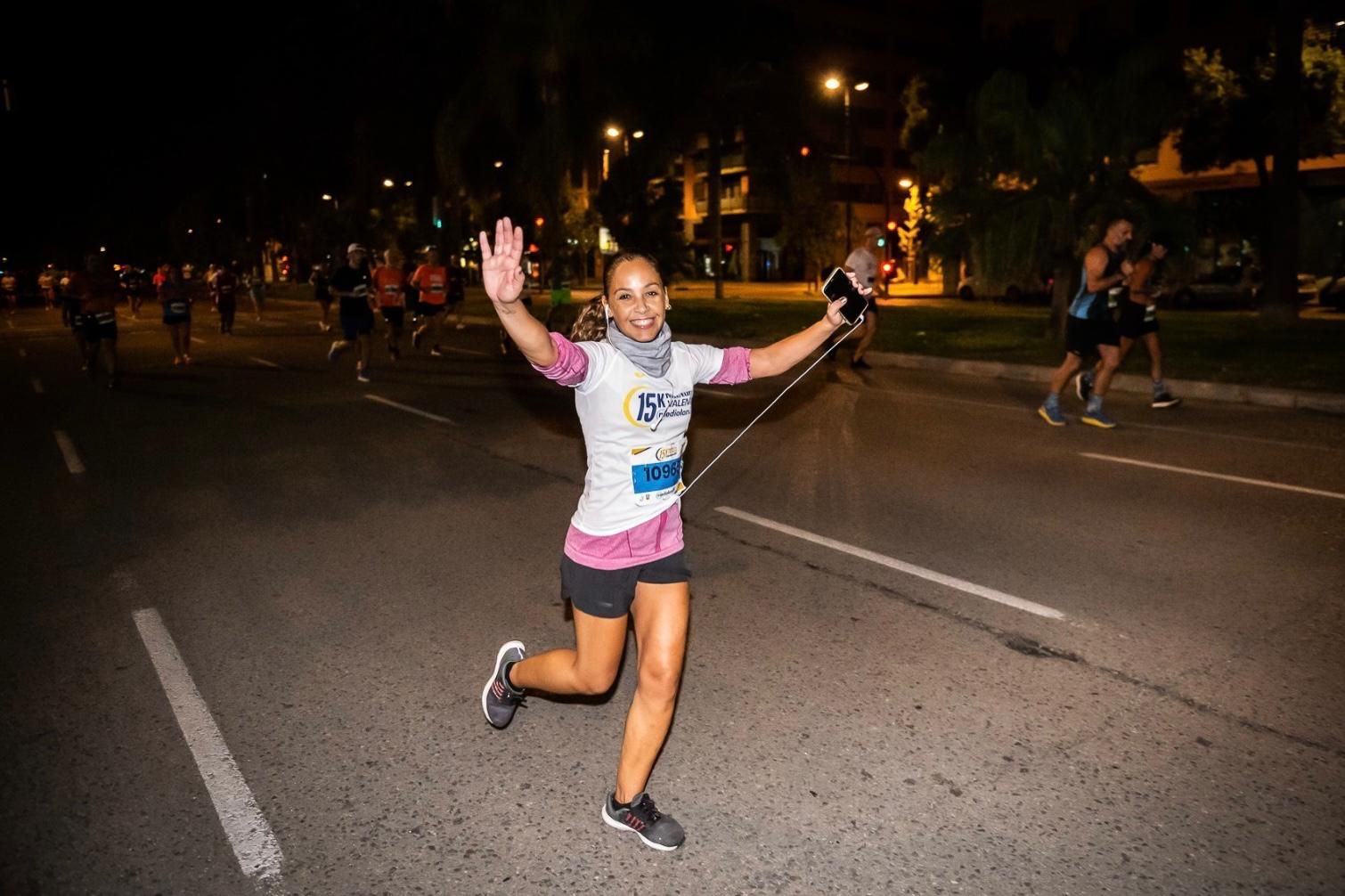 Tatiana en plena carrera durante una prueba