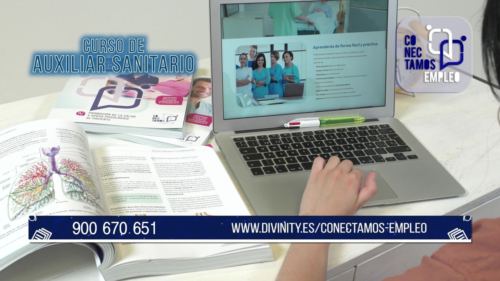 YDRAY Spot Curso Aux Sanitario CON EMP 60seg   frame at 0m11s