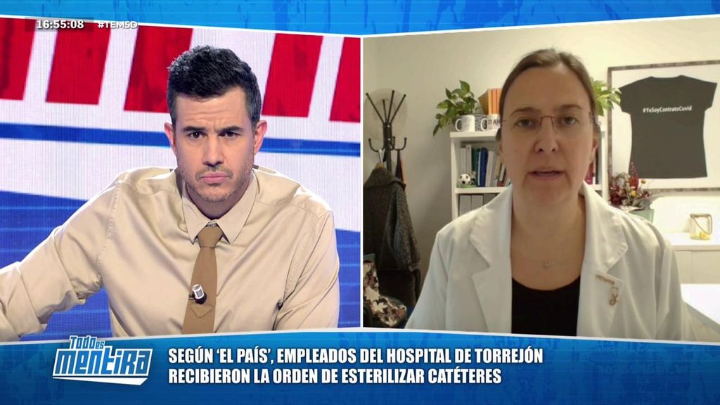La secretaria general de AMYTS, sobre la reutilización de material sanitario de un solo uso tras la polémica en Torrejón: "Sucede mucho"