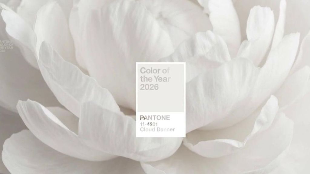 Es el color del año: El pantone 2026, un blanco de nombre Cloud Dancer