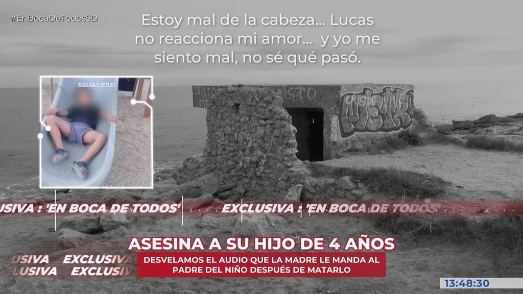 Exclusiva | El audio enviado por la madre del menor de Garrucha (Almería) tras asesinarle: “Estoy mal de la cabeza, Lucas no reacciona mi amor”