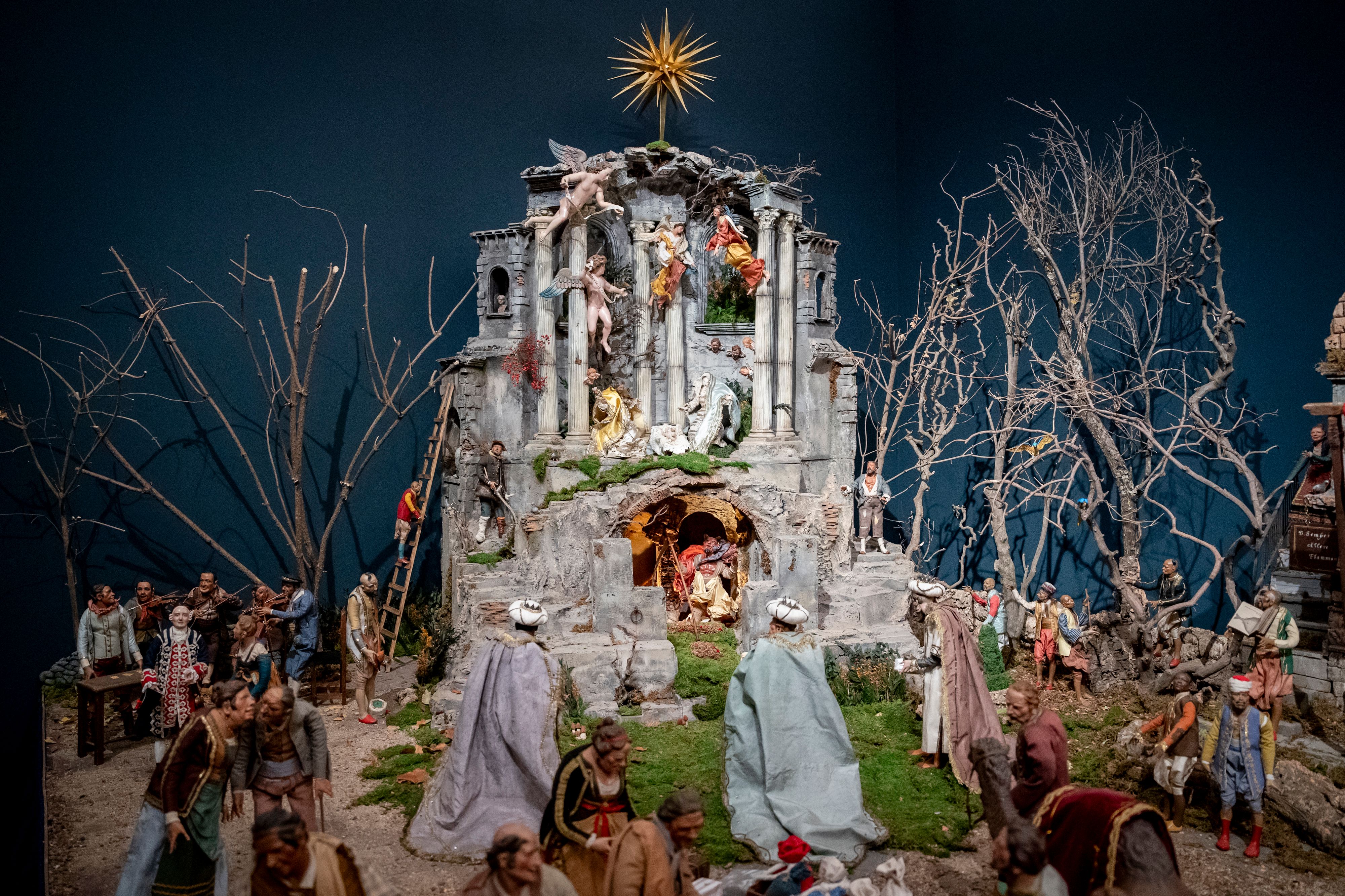 Decoración navideña del Palacio Real de Madrid