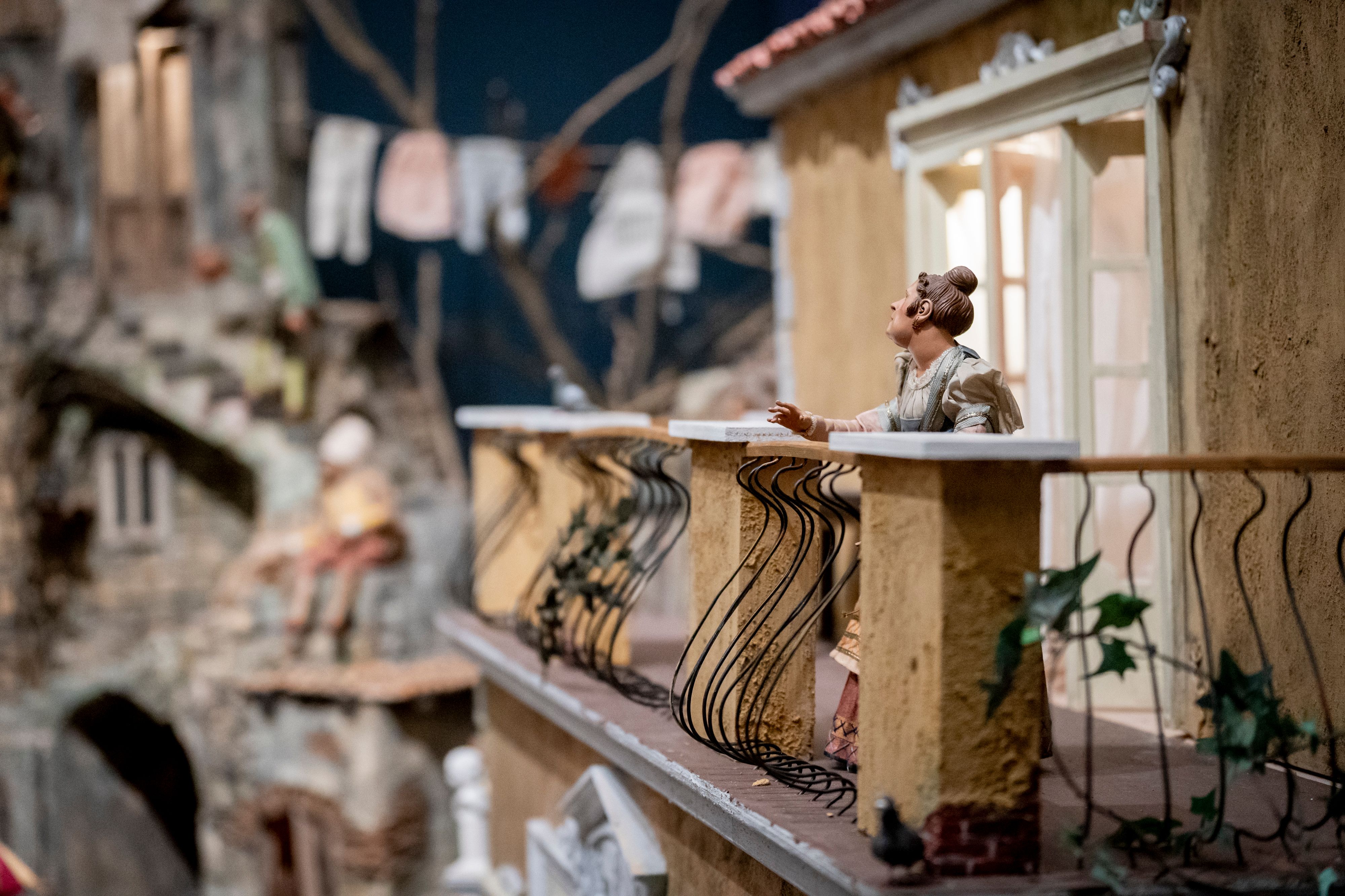 Parte de la decoración navideña del Palacio Real de Madrid