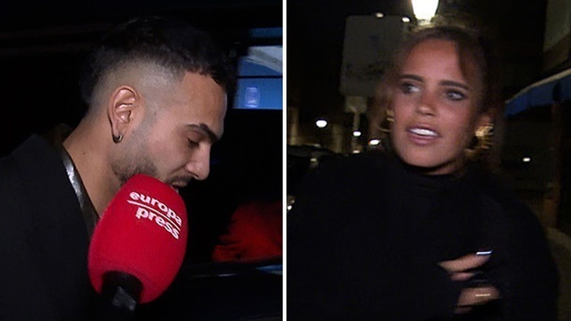 Las imágenes de Gloria Camila saliendo del concierto de Manuel Cortés