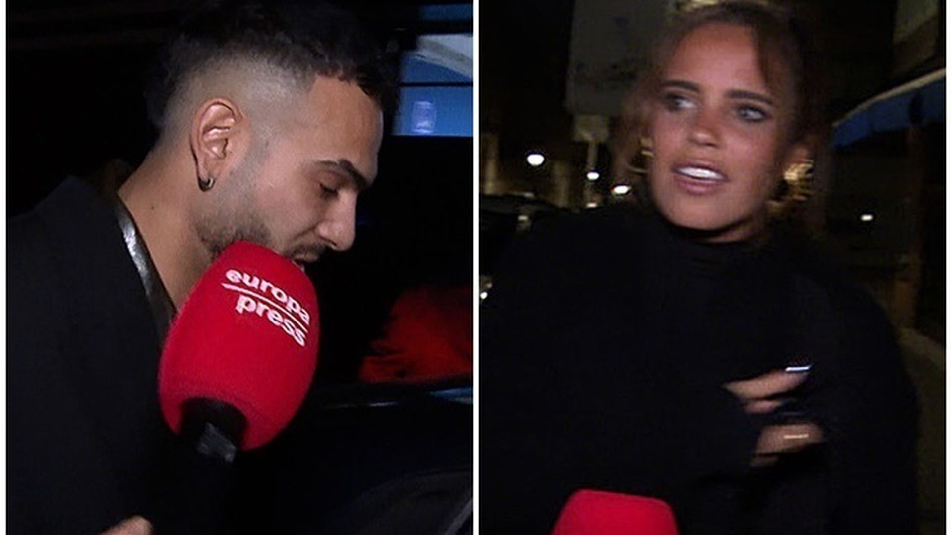 Manuel Cortés y Gloria Camila, en el concierto del primero