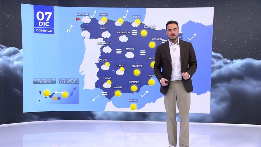 Cielos nubosos, temperaturas estables, nieblas densas y vientos muy fuertes