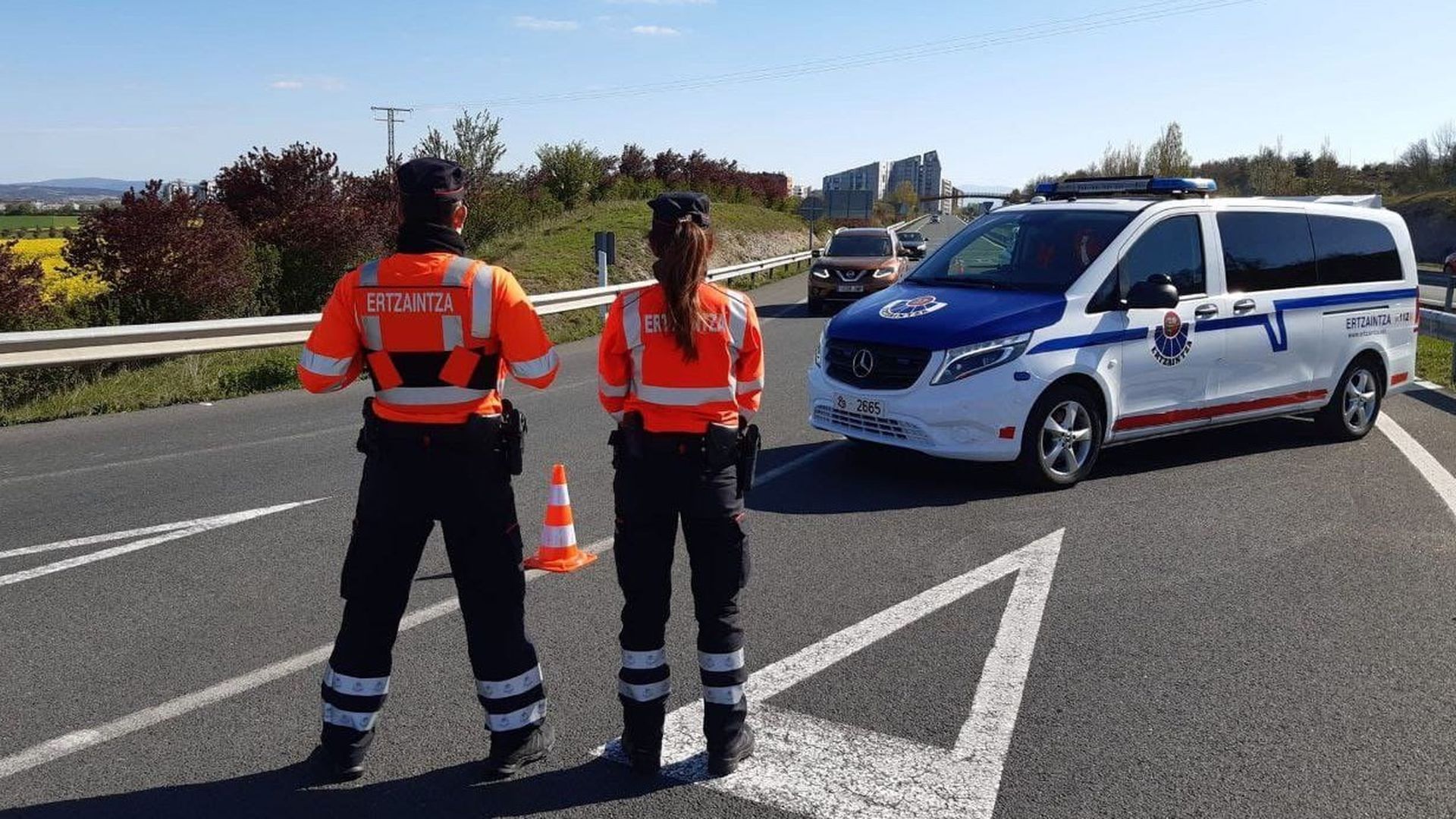Imagen archivo control de la Ertzaintza