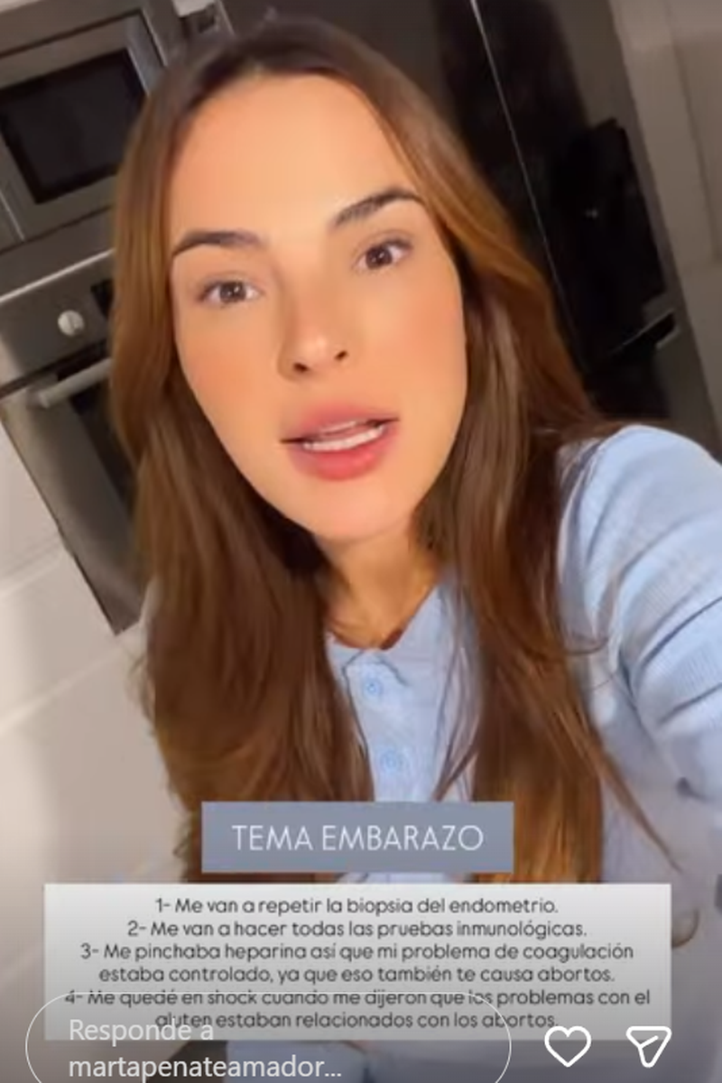 Marta Peñate habla del tema de su embarazo