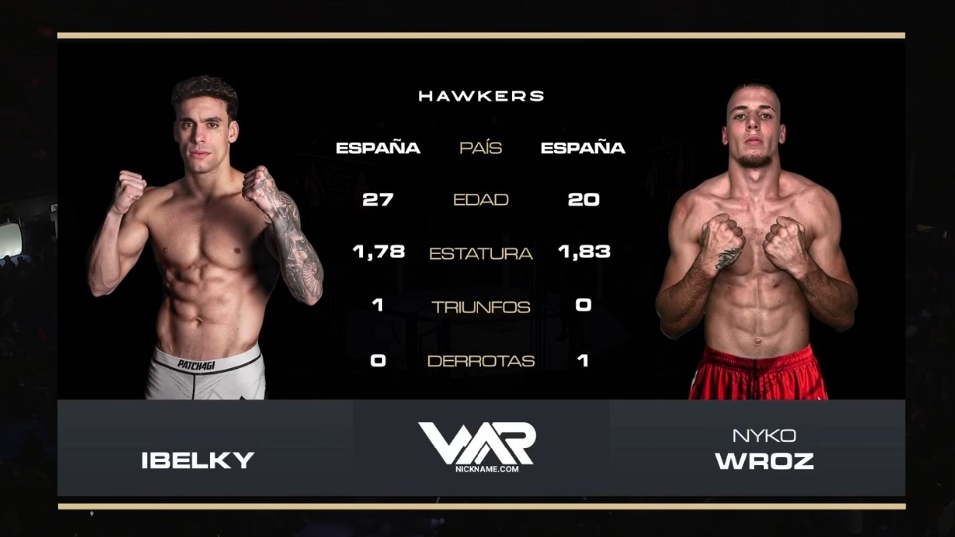Ibelky vs. Nico Wroz WAR MMA 2025 Madrid Combate 8