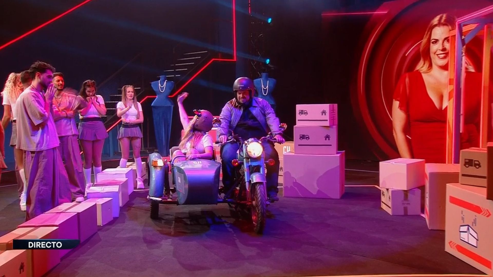 La despedida épica de Belén de la casa de 'Gran Hermano 20'... ¡en sidecar!