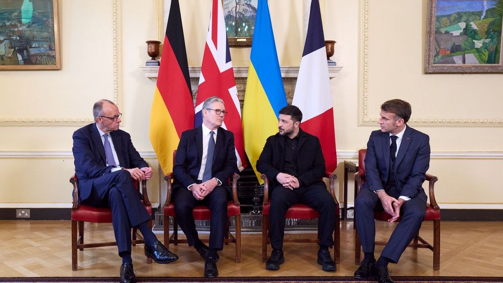 La reunión entre Zelenski, Starmer, Macron y Merz en Londres: "El destino del país es el destino de Europa".
