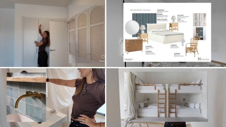 Laura tiene muy claros tanto la distribución como los materiales que quiere