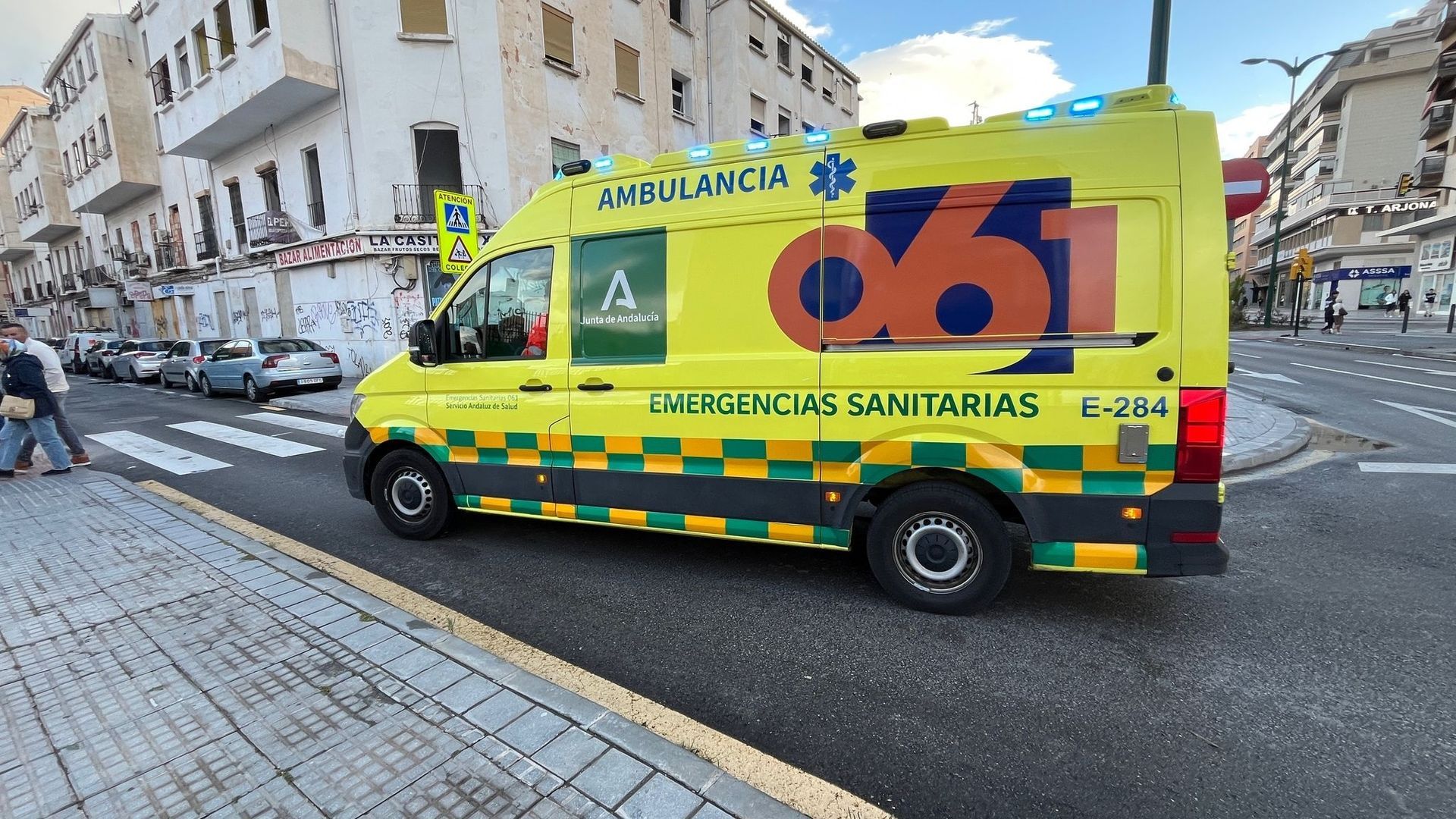 Una ambulancia en la provincia de Málaga