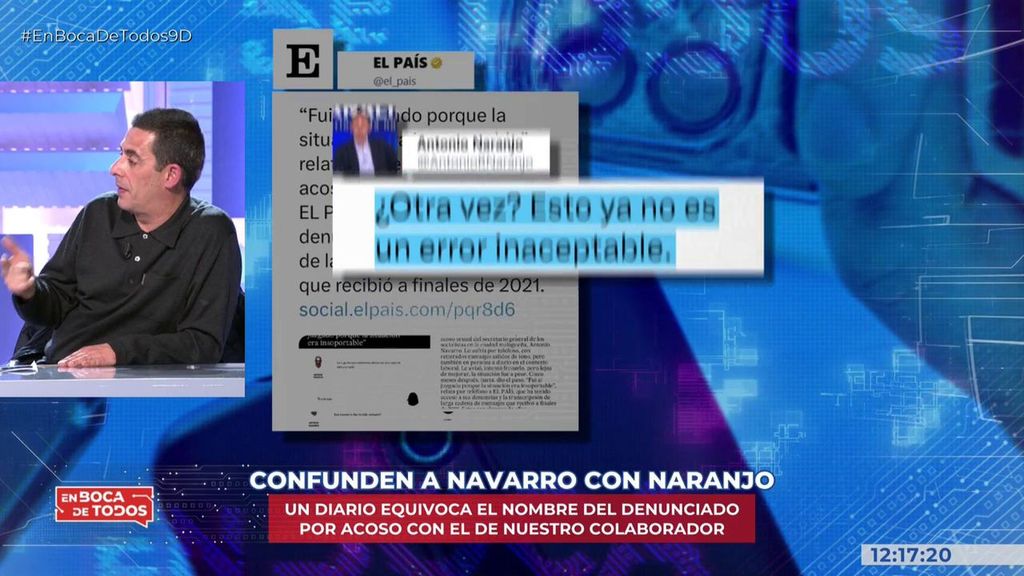 Antonio Naranjo responde al diario ‘El País’ tras ser confundido con Antonio Navarro, secretario general del PSOE en Torremolinos acusado de acoso