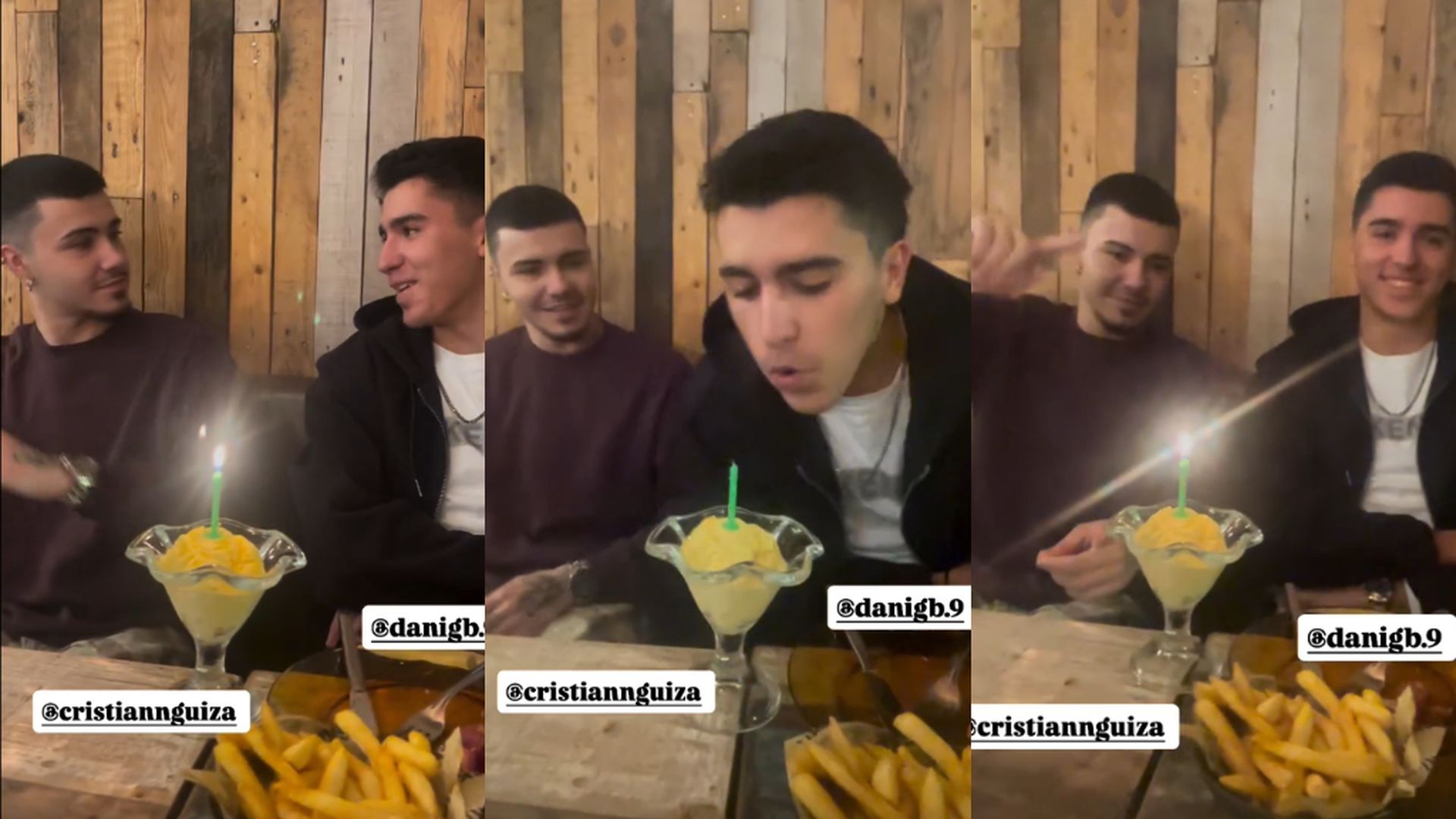 Cristian y Dani, los dos hijos mayores de Güiza, se reúnen por el cumpleaños del segundo