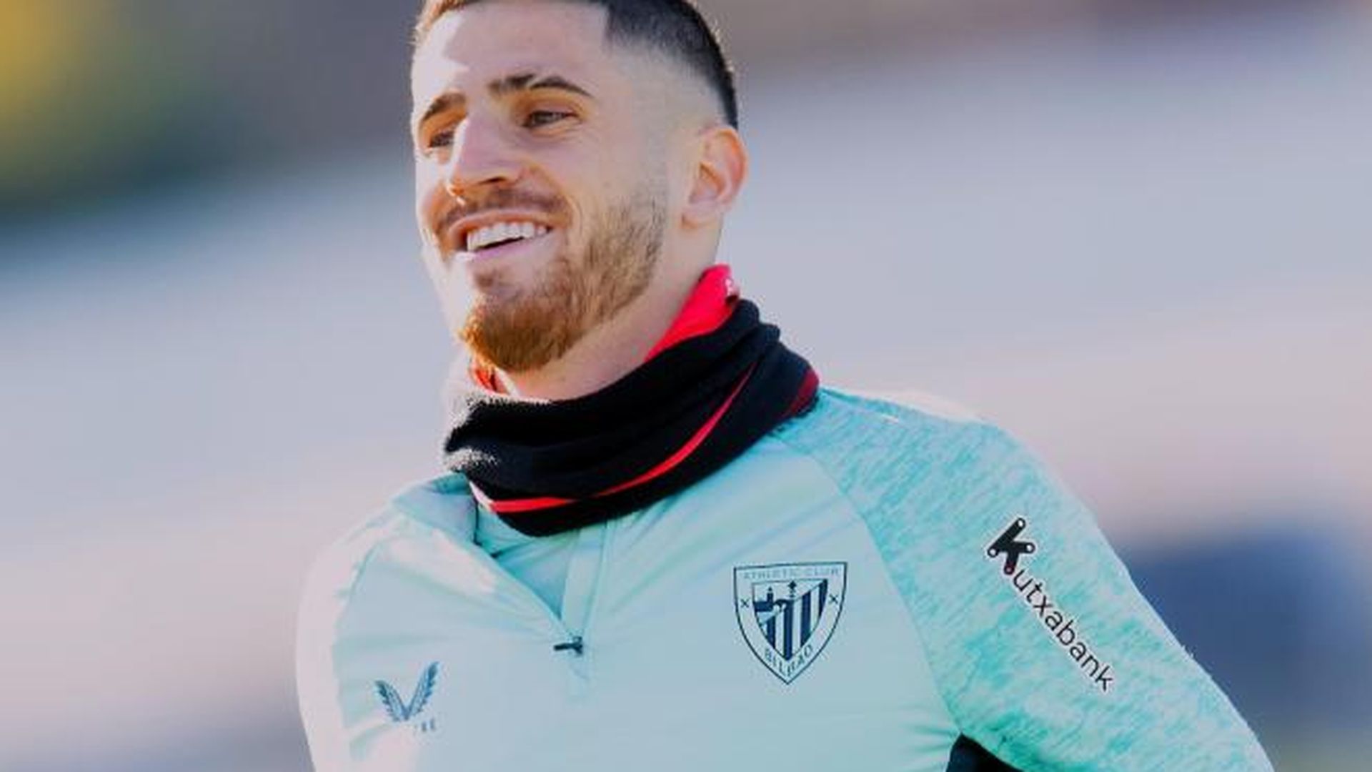 El navarro Oihan Sancet en una sesión de entrenamiento en Lezama