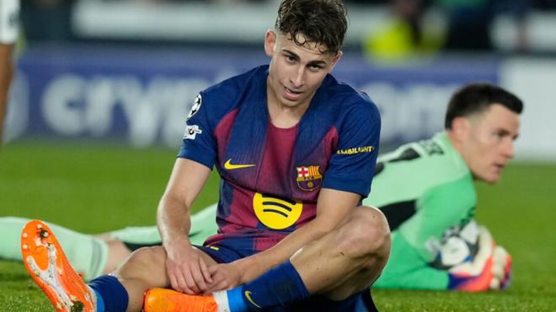 Fermín se lamente ante el Eintracht