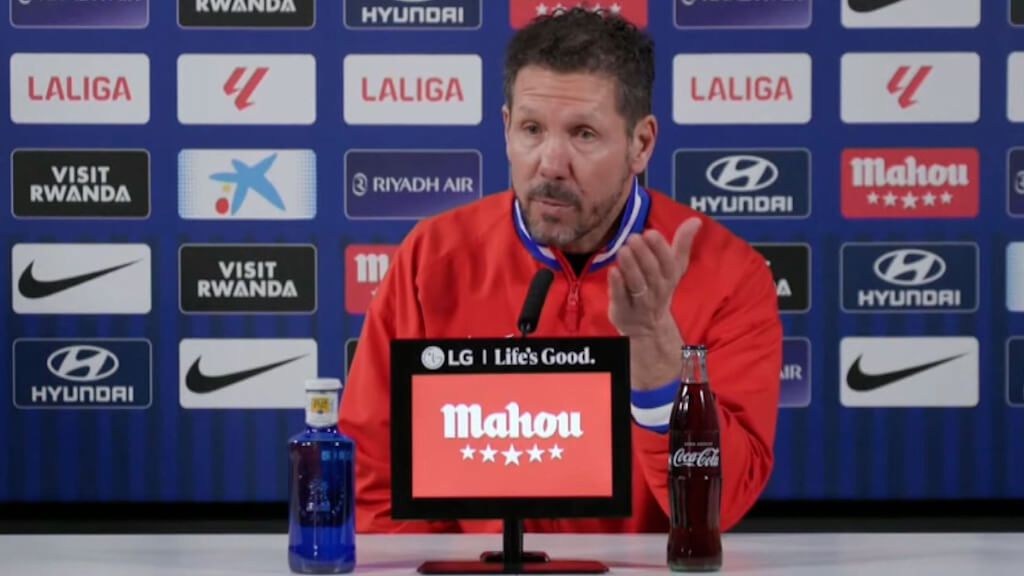 La reacción de Simeone a la imagen viral del Barça de Lamine Yamal y Julián Álvarez