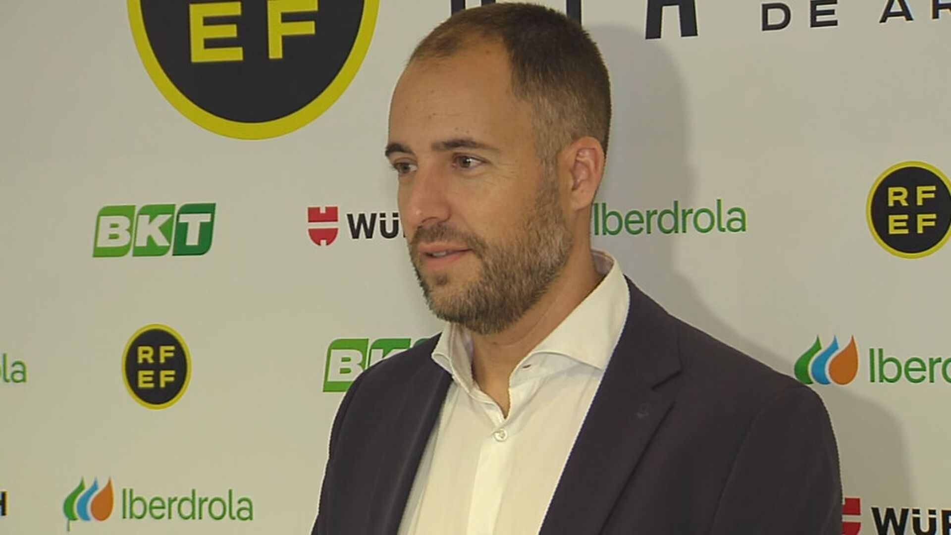 Fran Soto, en un acto con LALIGA Fran Soto, en un acto con LALIGA