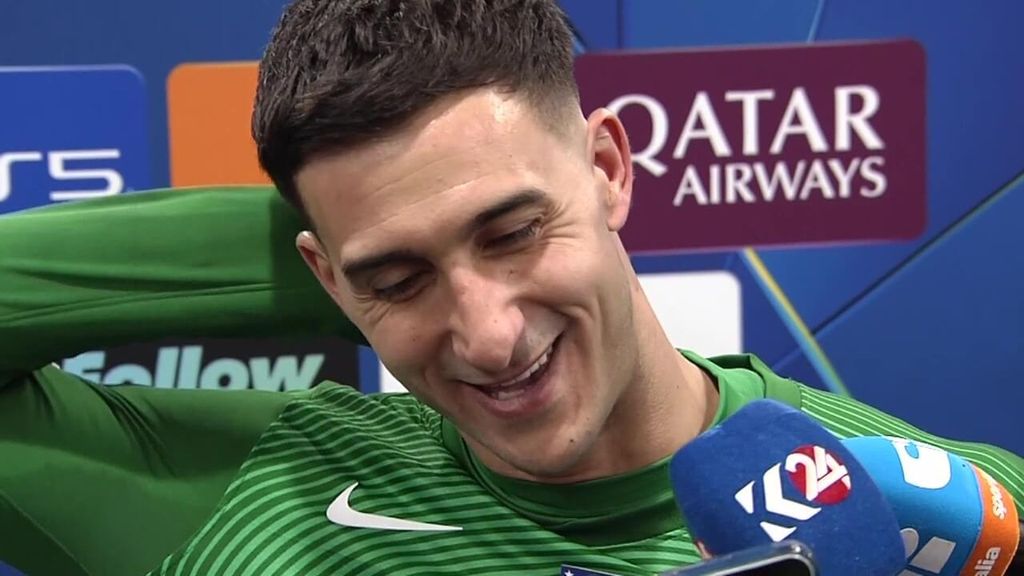 Juan Musso, feliz por volver a tener minutos en el Atlético: "Da gusto jugar en este equipo"