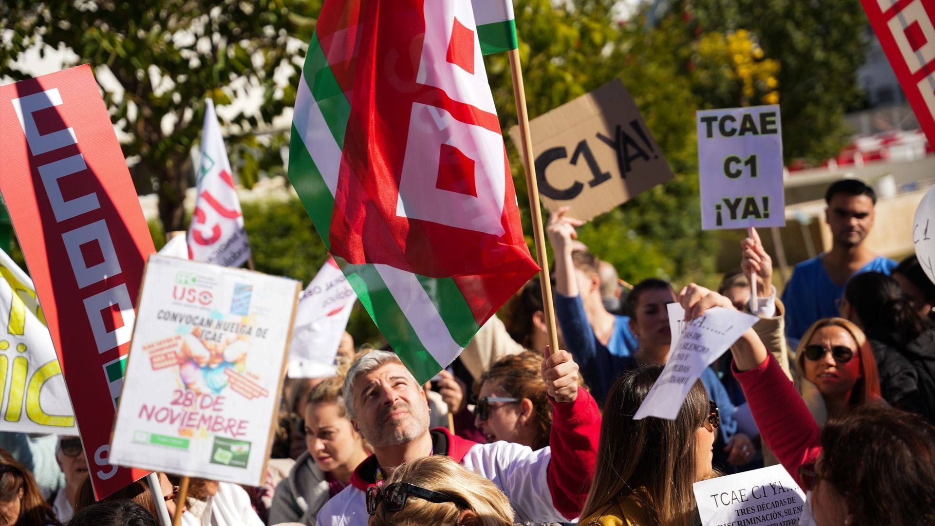 Manifestación el pasado mes de noviembre en Sevilla.