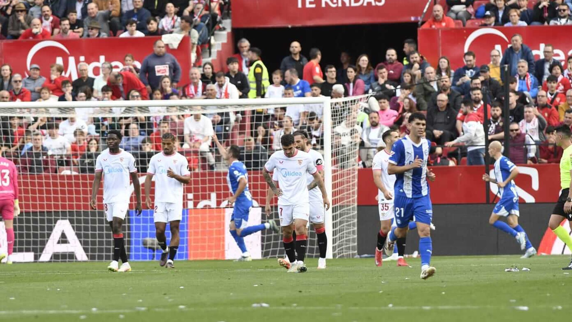 Una imagen del último Sevilla - Alavés