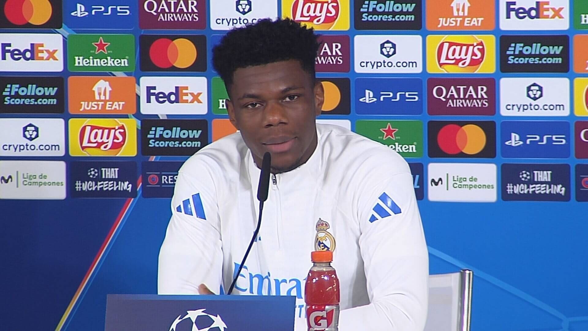 Tchouameni, en sala de prensa Tchouameni, en sala de prensa