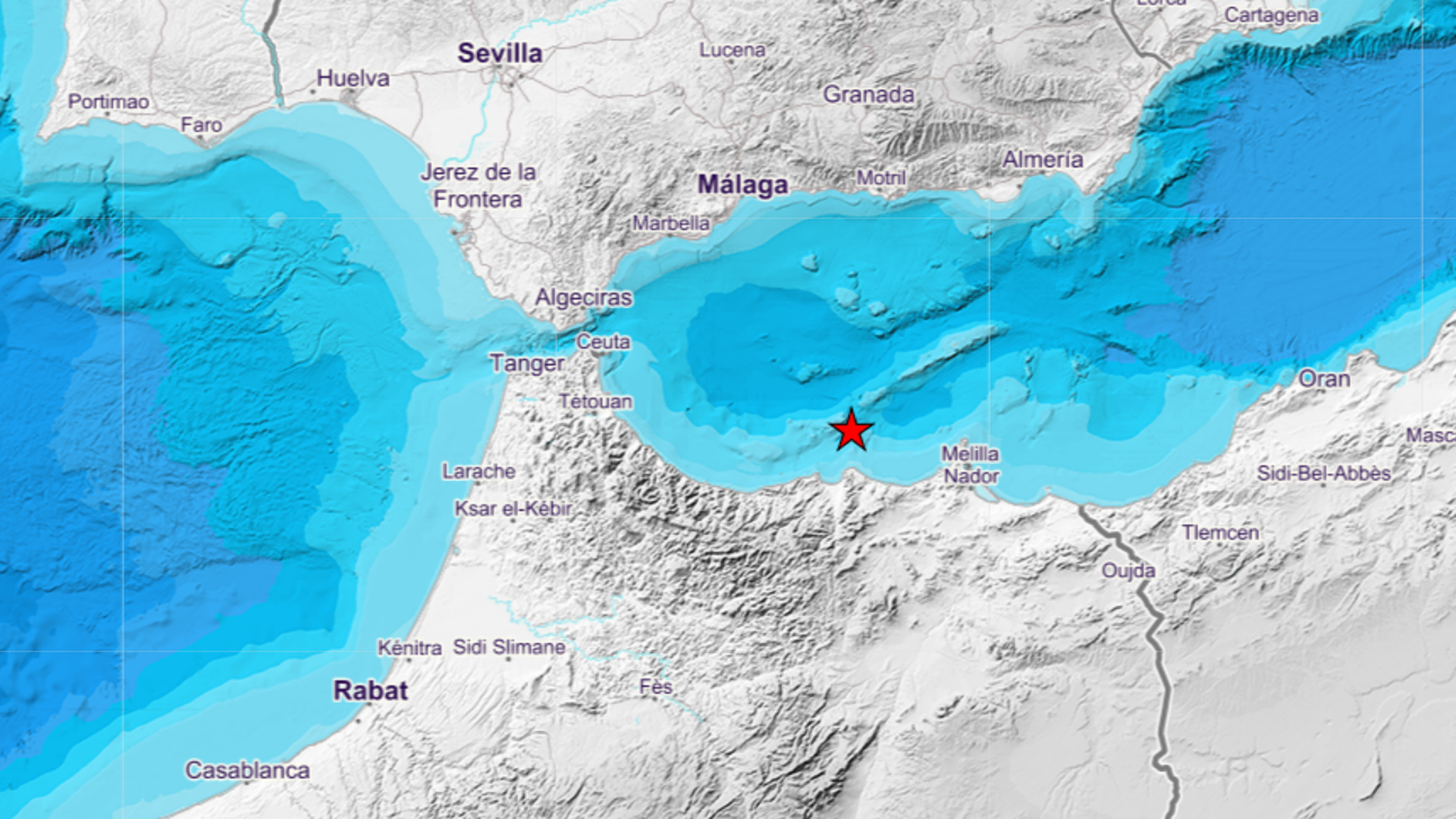 Un terremoto de magnitud 3,7 se siente en la zona de Melilla: la profundidad ha sido de 0 kilómetros